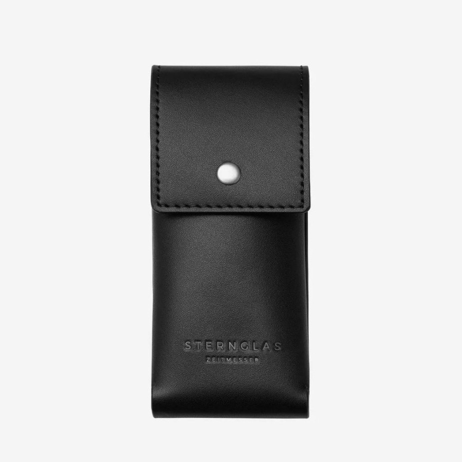 Accessoires Sternglas | Sternglas Uhrenetui - Leder Schwarz