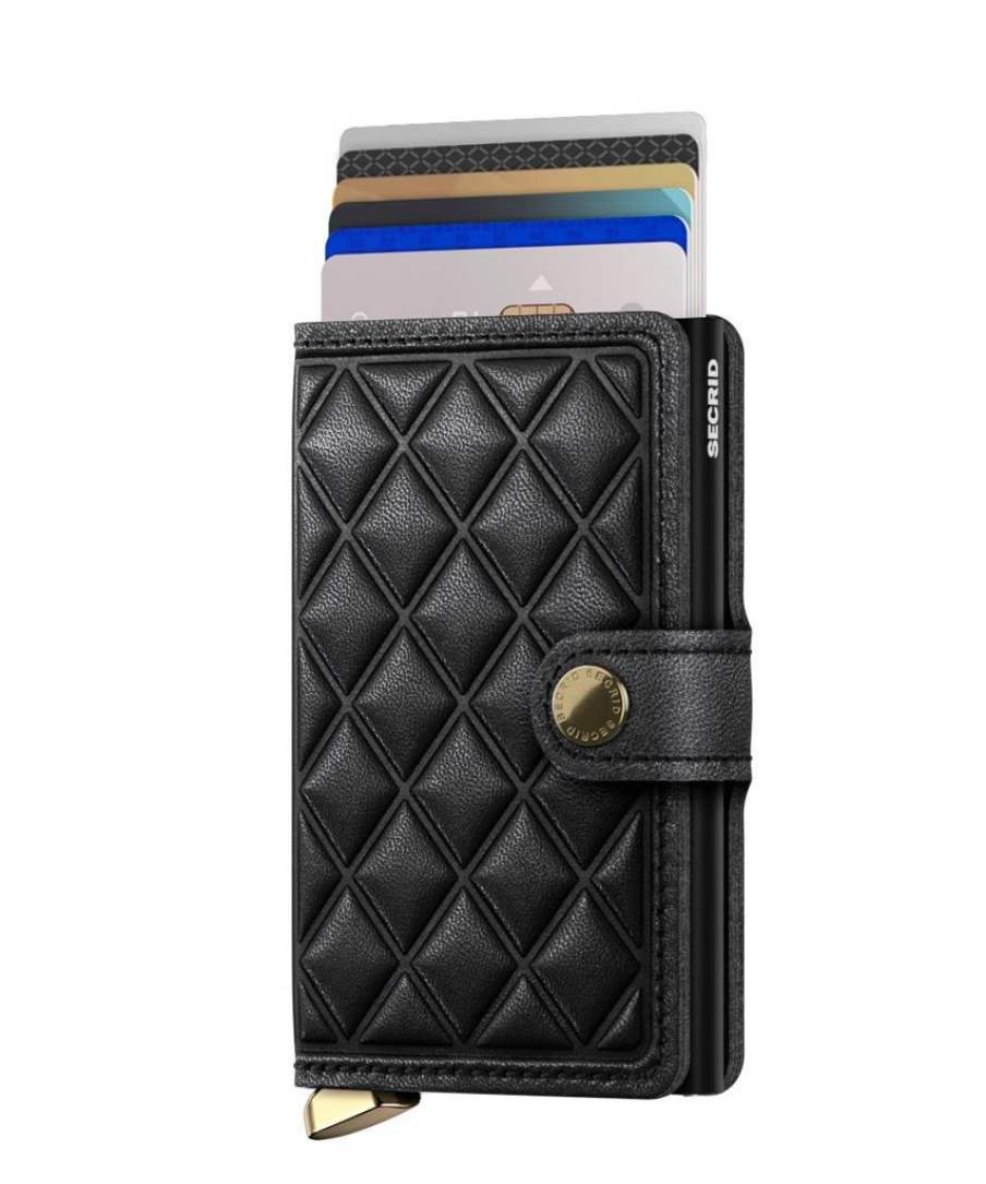 Wallets Secrid | Secrid Miniwallet Emboss Diamond Black