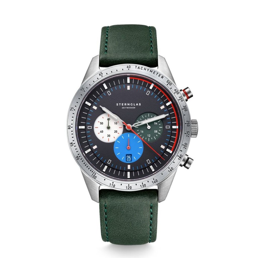 Uhren Sternglas | Sternglas Tachymeter Blau | Modena 20 Grun