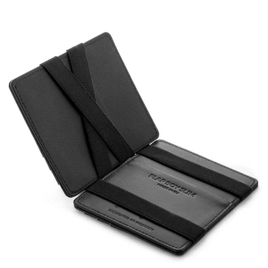 Wallets Jaimie Jacobs | Flap Boy Rfid Slim Carbon / Schwarz