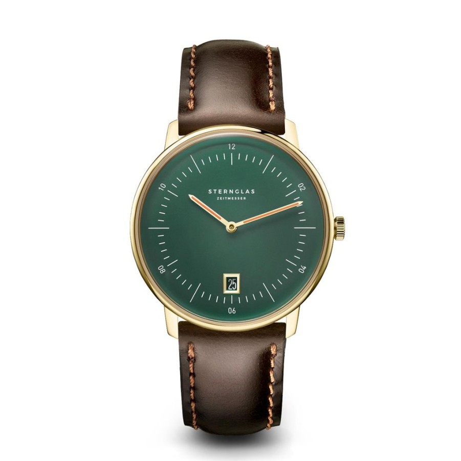 Uhren Sternglas | Sternglas Naos Edition Cambridge British Racing Green