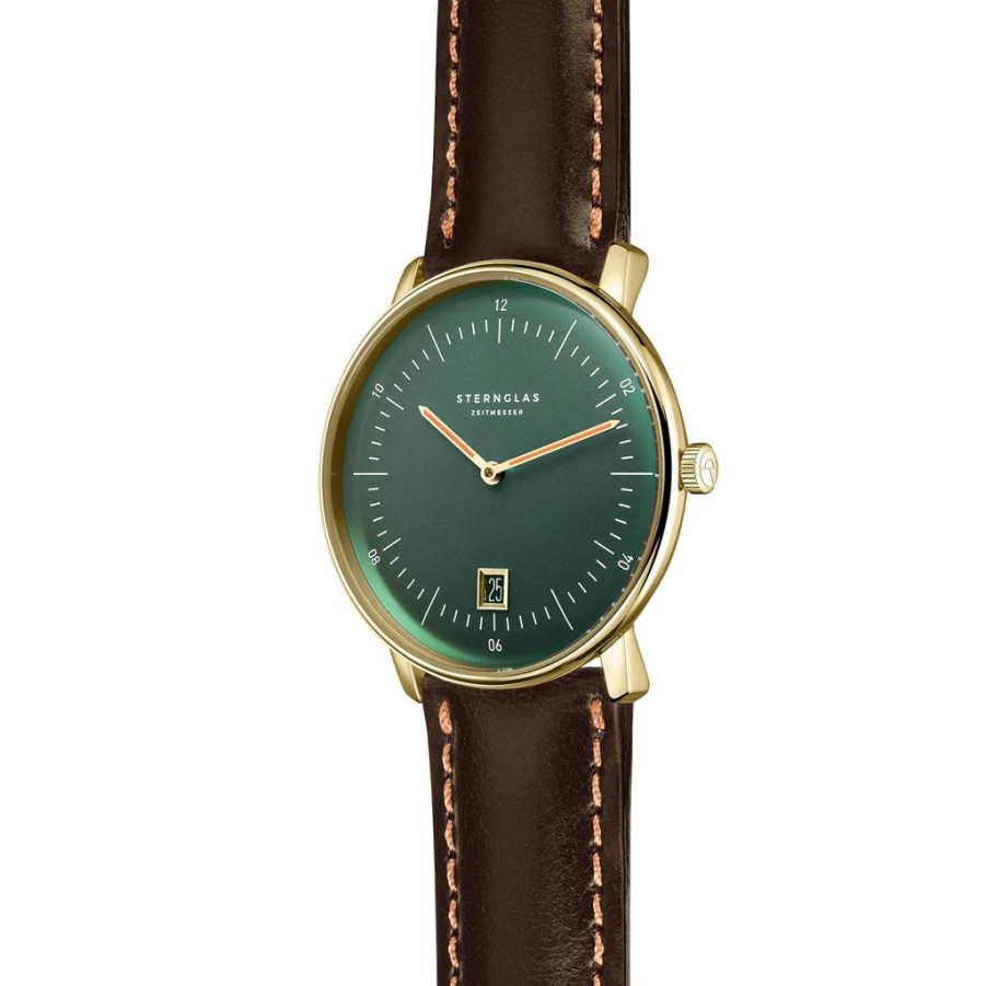 Uhren Sternglas | Sternglas Naos Edition Cambridge British Racing Green