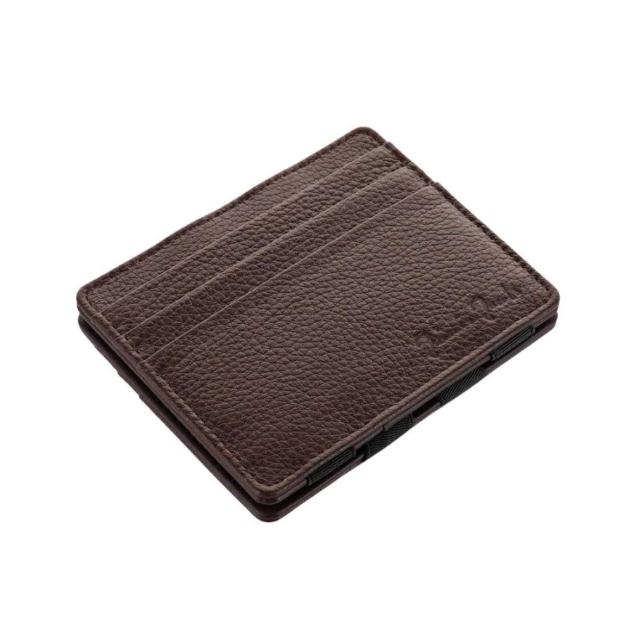 Wallets Jaimie Jacobs | Flap Boy Rfid Slim Genarbtes Leder Braun