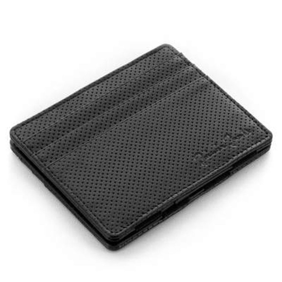 Wallets Jaimie Jacobs | Jaimie Jacobs Flap Boy Rfid Slim Lochleder / Schwarz