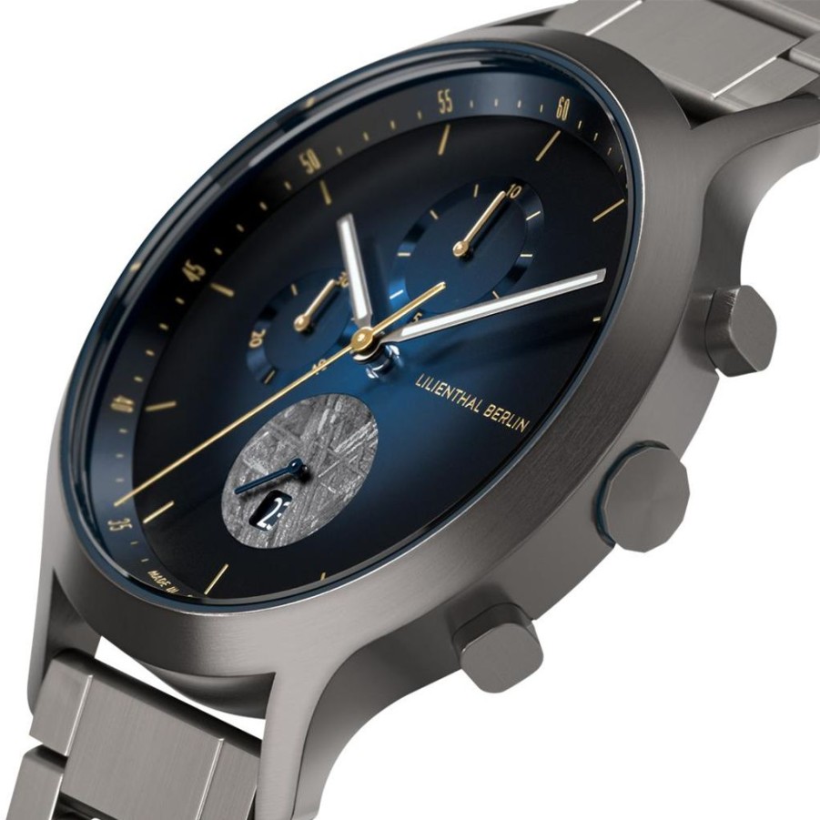 Uhren Lilienthal Berlin | Lilienthal Berlin Chronograph Meteorite Iii Edelstahl